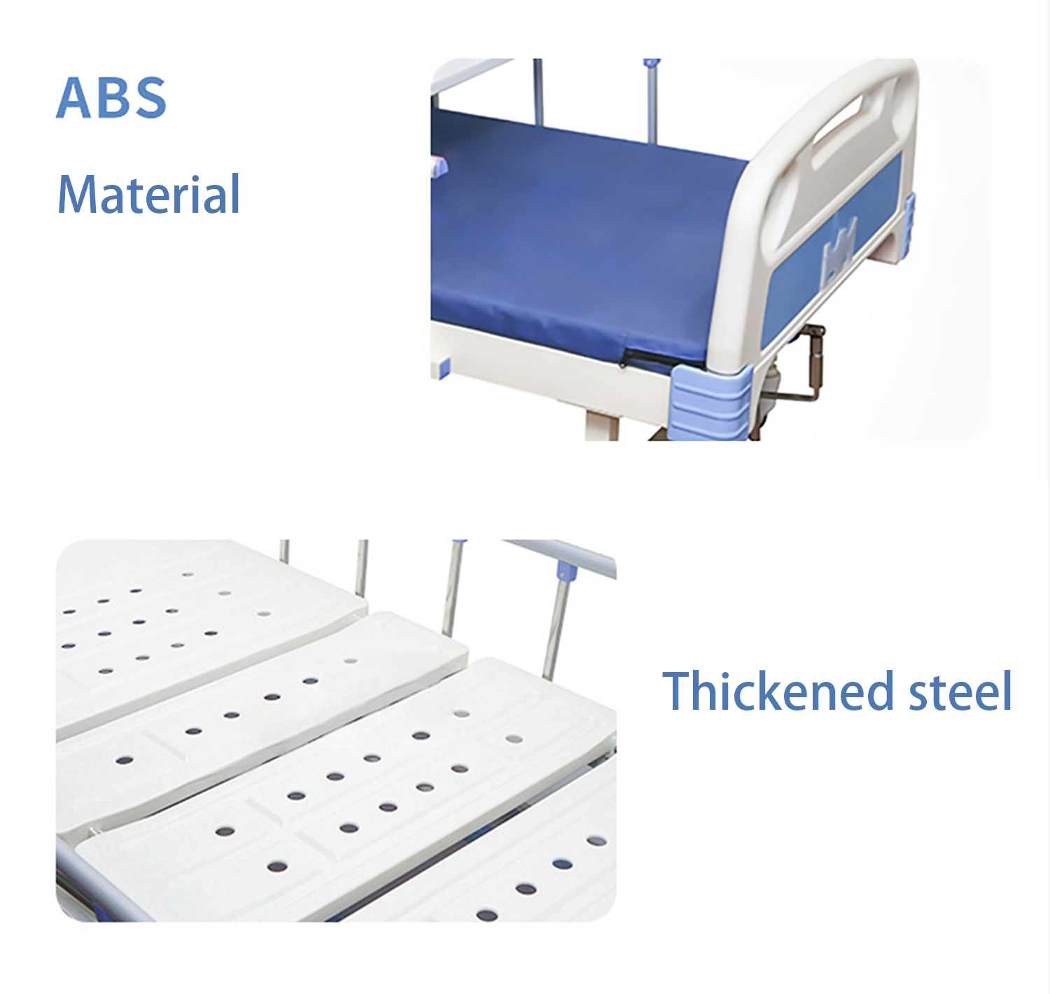 Detail-09 Acier laminé à froid robuste, fini avec un revêtement en poudre antimicrobien de qualité supérieure pour une excellente résistance à la corrosion et une excellente hygiène.