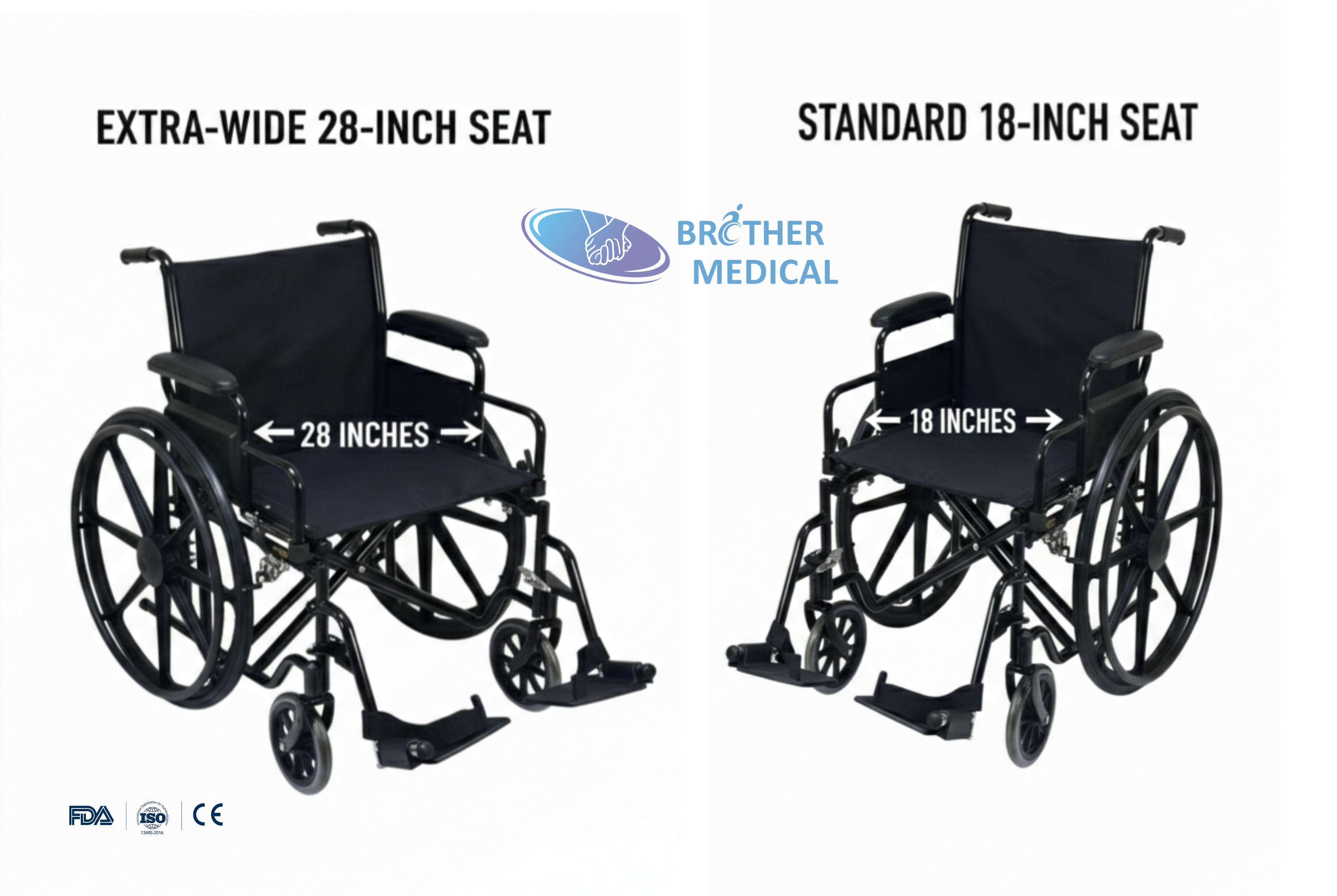 4613 seat width comparison, custom width increased to 28 inches, load-bearing capacity Comparaison de la largeur du siège 4613, largeur personnalisée augmentée à 28 pouces, capacité de charge