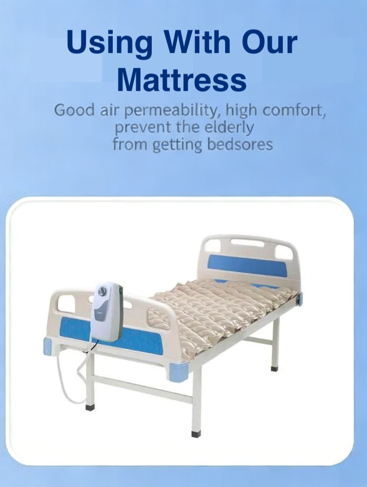 Lit d'allaitement manuel réglable à 2 manivelles avec matelas imperméable