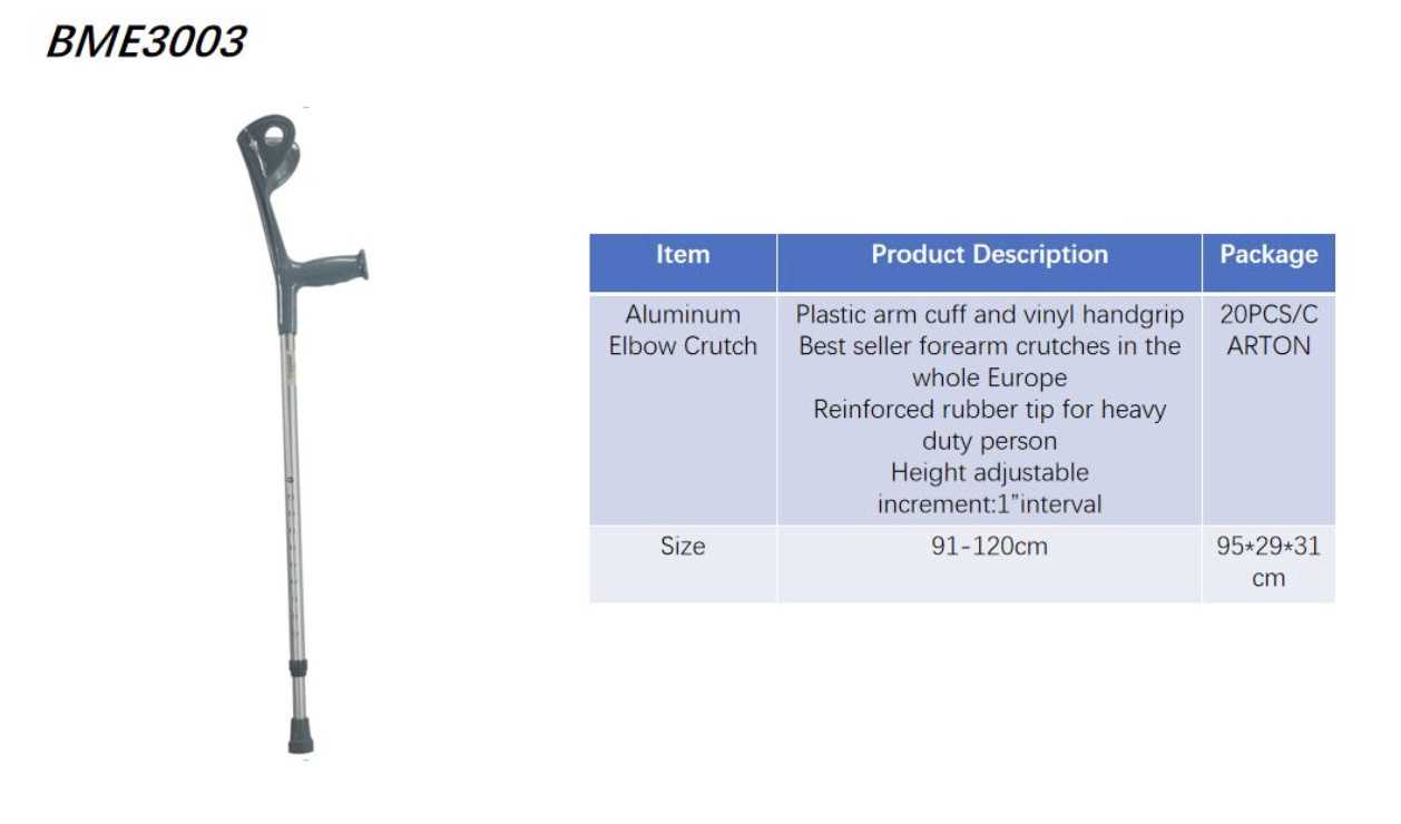 Elbow Crutch Béquille coudée Brother Medical 3003