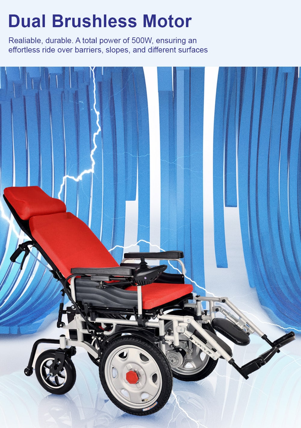 BME1025 Description 01 BME1025 Orthopedic Wheelchair 500W Sortie