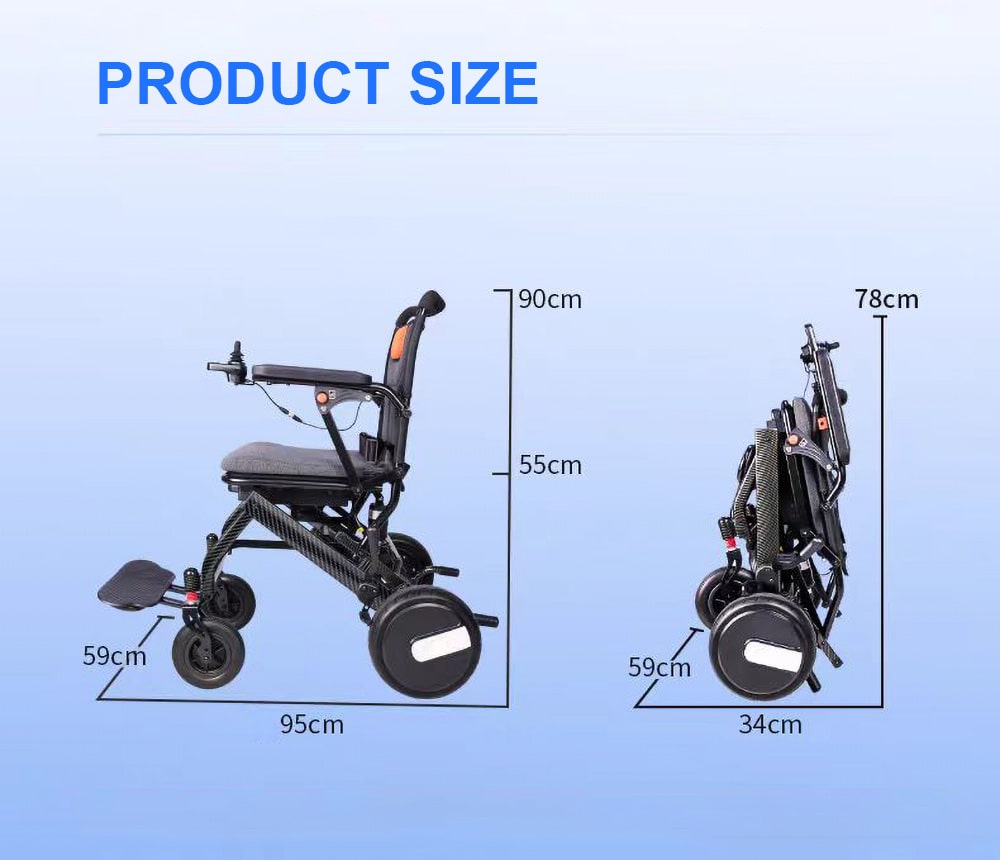 Paramètres de fauteuil roulant électrique BME1027 Transit