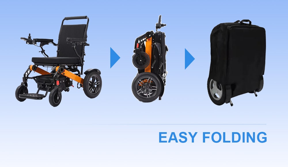 BME1027 Electric Wheelchair Folding BME1027 Pliant en fauteuil roulant électrique