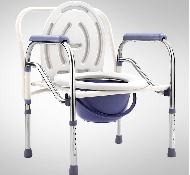 Chaise de toilette de chaise de roue commode détachable de haute qualité de haute qualité