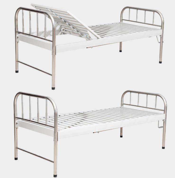 Lit en acier en acier inoxydable lit médical infirmier lit hôpital lit