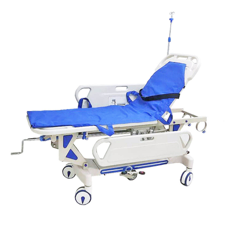 Manuel manuel hydraulique lit ABS Plastique d'urgence médicale civière de transport de patient