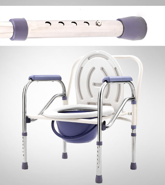 Chaise de toilette de chaise de roue commode détachable de haute qualité de haute qualité