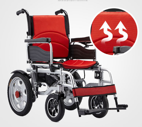 Pliant en fauteuil roulant électrique pour les personnes âgées en fauteuil roulant handicapé