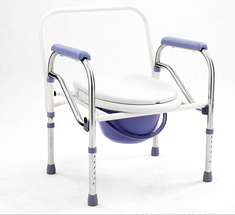 Chaise de toilette de chaise de roue commode détachable de haute qualité de haute qualité