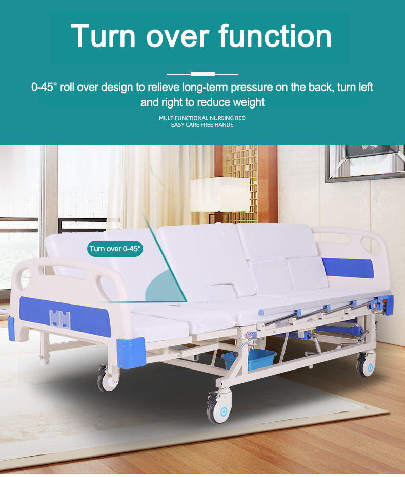 Lit de soins à domicile à main multifonctionnelle Manuel Hôpital médical pour personnes âgées infirmières pour une utilisation FOME