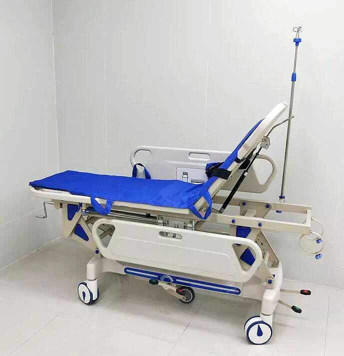 Manuel manuel hydraulique lit ABS Plastique d'urgence médicale civière de transport de patient