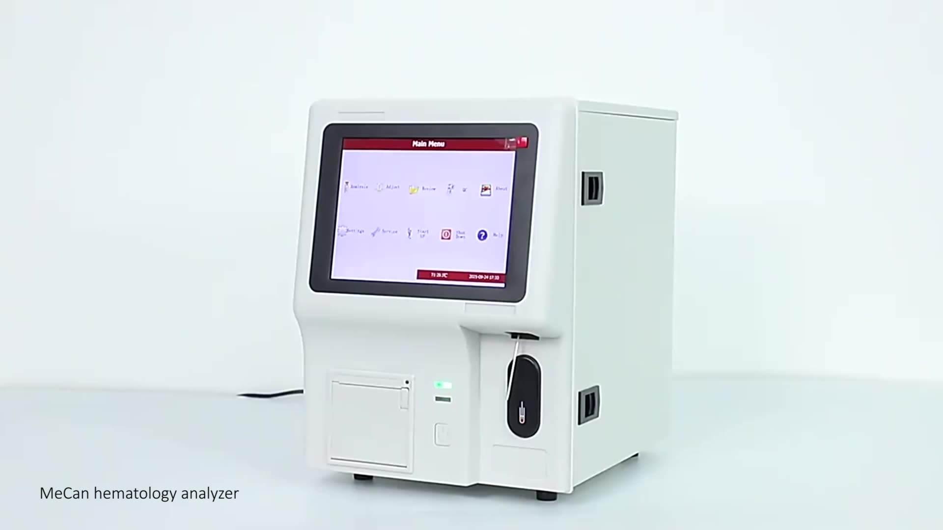 Analyseur de chimie automatique clinique vétérinaire entièrement automatique Biochimie POCT Analyseur de biochimie sèche vétérinaire