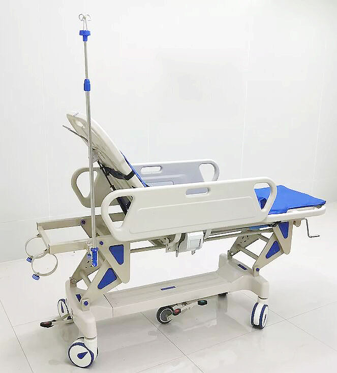 Manuel manuel hydraulique lit ABS Plastique d'urgence médicale civière de transport de patient