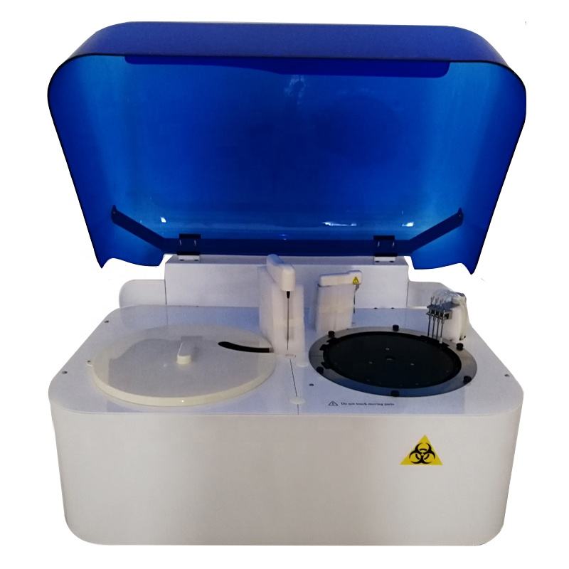 Équipement de travail de travail du sang Analyseur de chimie du sang vétérinaire Analyseur de biochimie sèche semi-auto