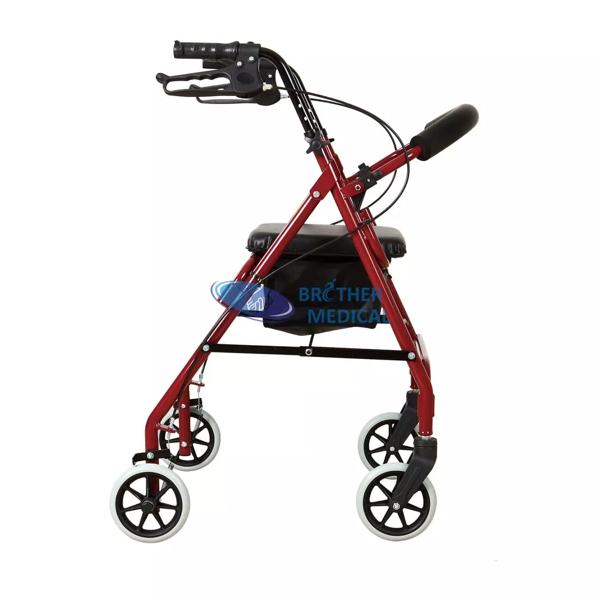 Rolllateur en aluminium pliant avec siège pour handicapés