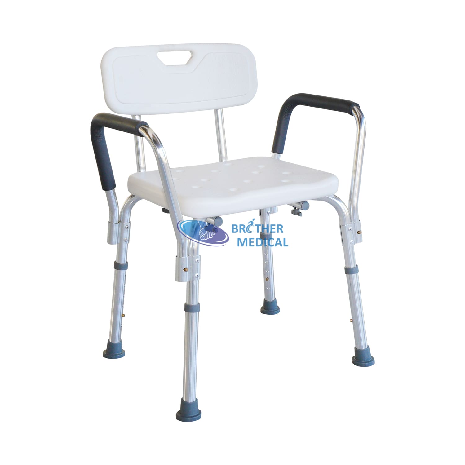 Tabouret de douche chaise de douche sûre avec bras et dossier