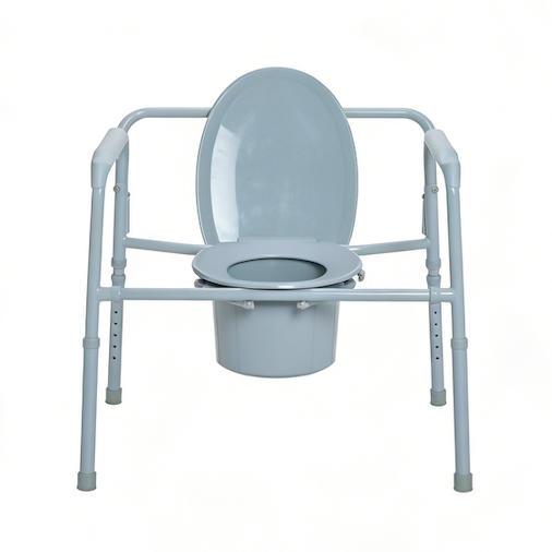 Commode de chevet bariatrique en gros - Cadre en acier pliable, capacité de 500 lb/650 lb/1 000 lb - Approuvé FDA et CE