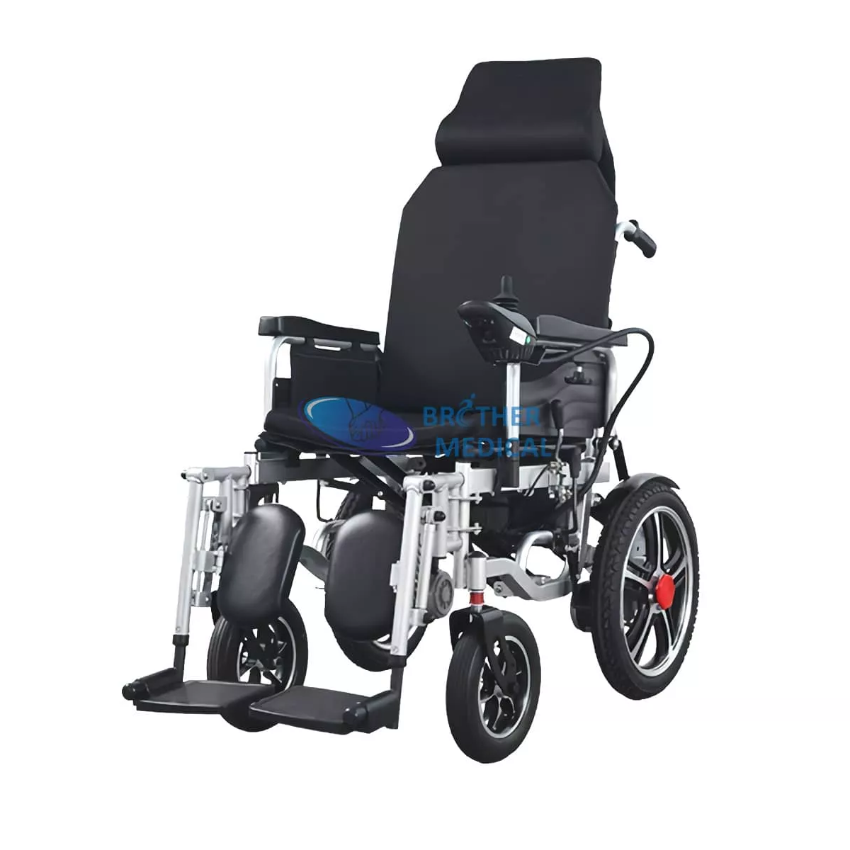 Fauteuil roulant électrique réglable à hauteur légère avec conception personnalisée