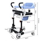Fauteuil de transfert en aluminium pour fauteuil élévateur de patient