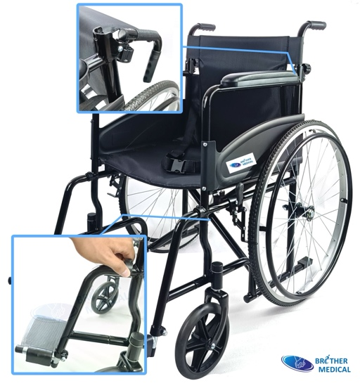Sch&eacute;ma de modification du mod&egrave;le de fauteuil roulant 4611-4611D