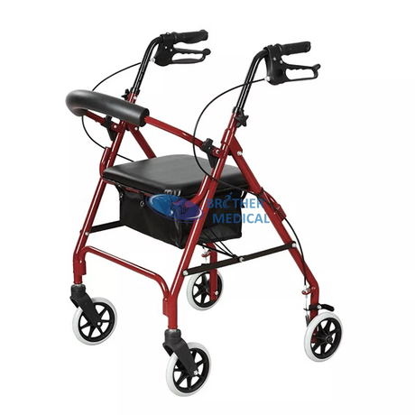 Rollator en aluminium droit portable extérieur