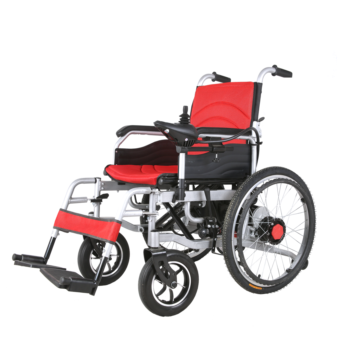 Fauteuil roulant électrique léger à double commande portable