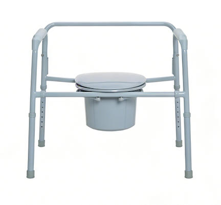 Commode de chevet bariatrique en gros - Cadre en acier pliable, capacité de 500 lb/650 lb/1 000 lb - Approuvé FDA et CE