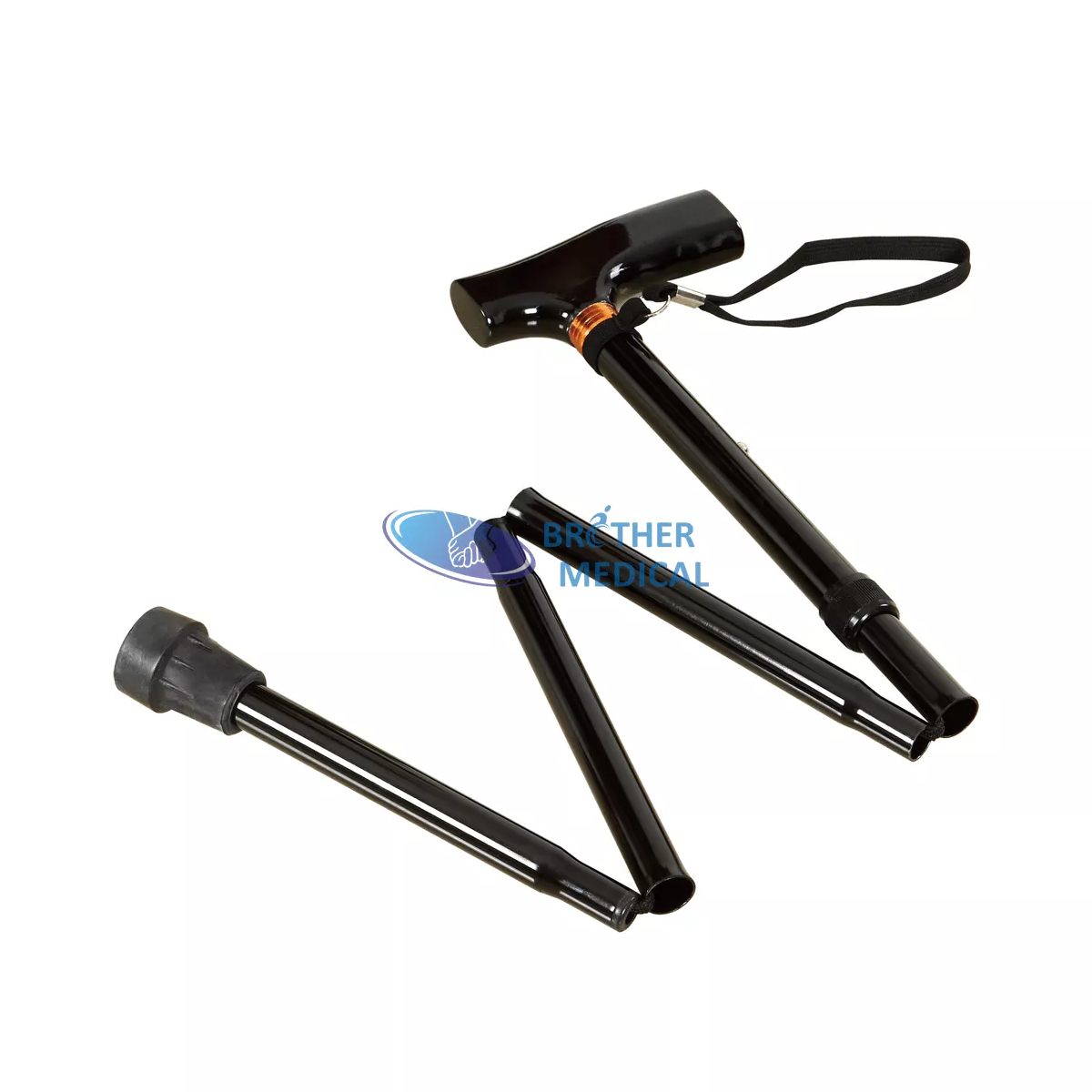 Cruit portable réglable de canne en aluminium pliant pour la marche