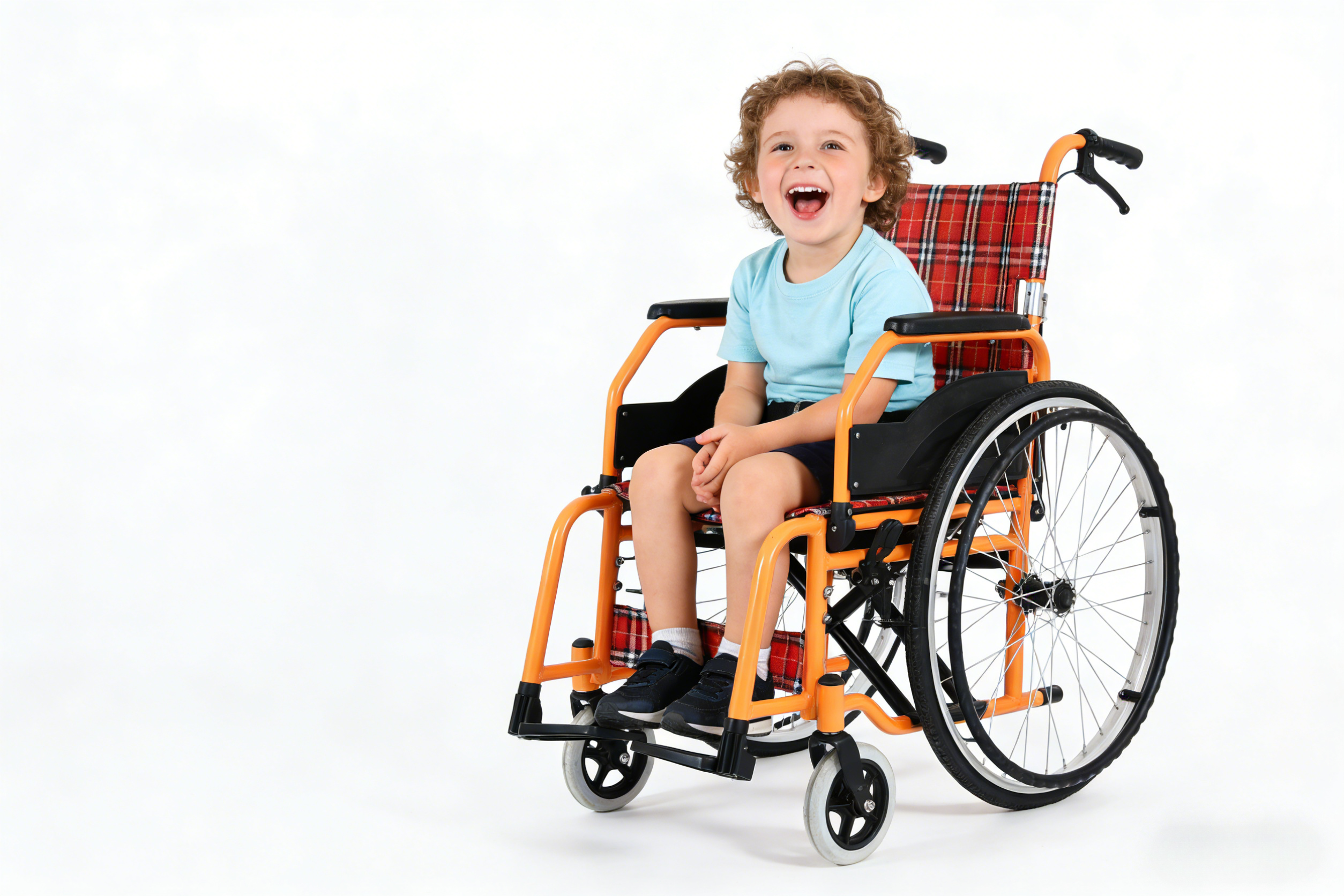Fauteuil roulant pédiatrique personnalisé | Hauteur réglable et largeur de siège personnalisée