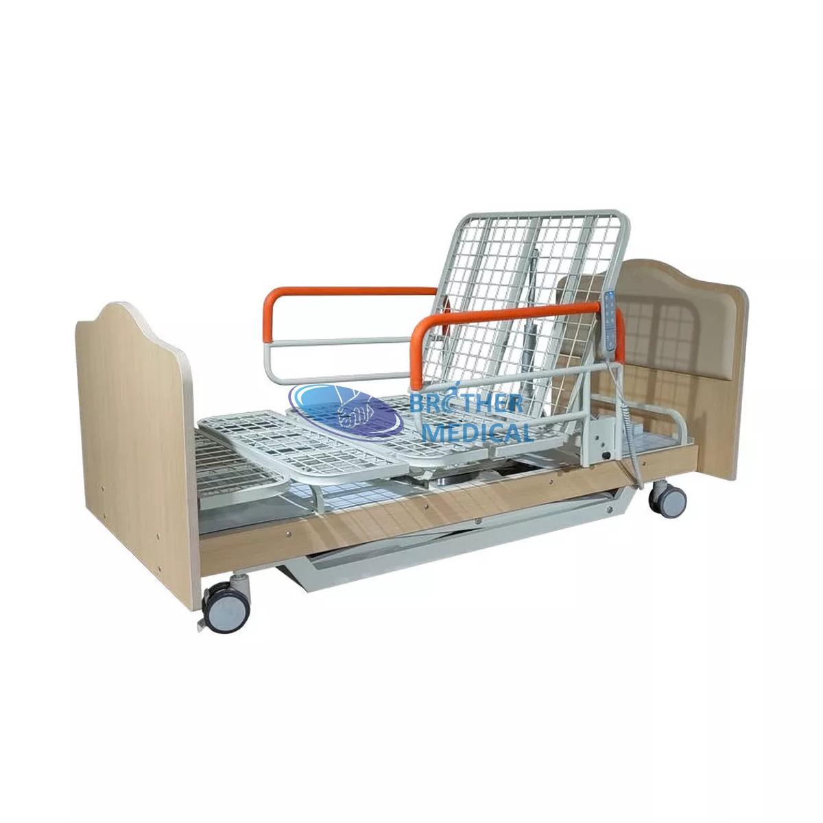 Position de chaise conviviale disponible lit électrique pour le lit d'alimentation en électricité Hi-bas lit réglable Hôpital Lit médical de soins aux personnes âgées