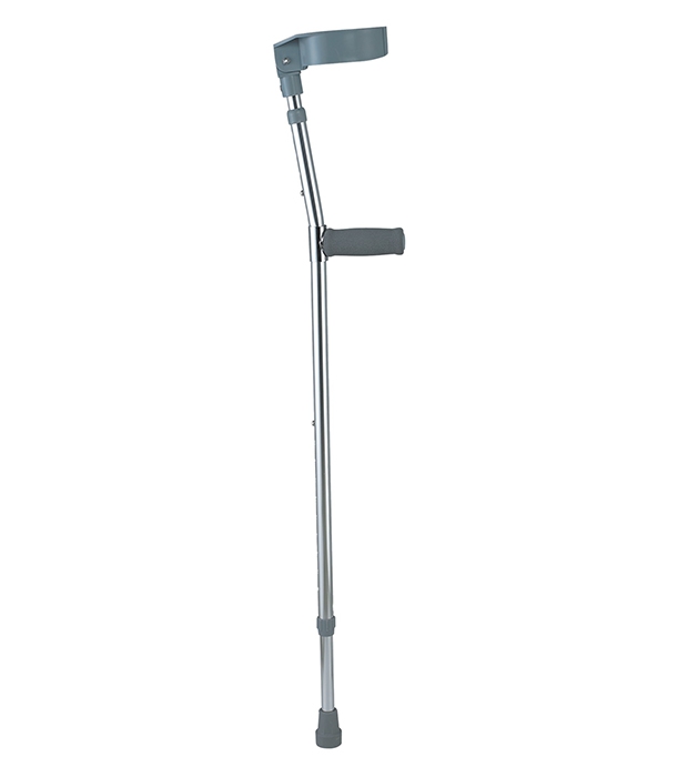 Appuyez sur la béquille du coude pour la jambe cassée