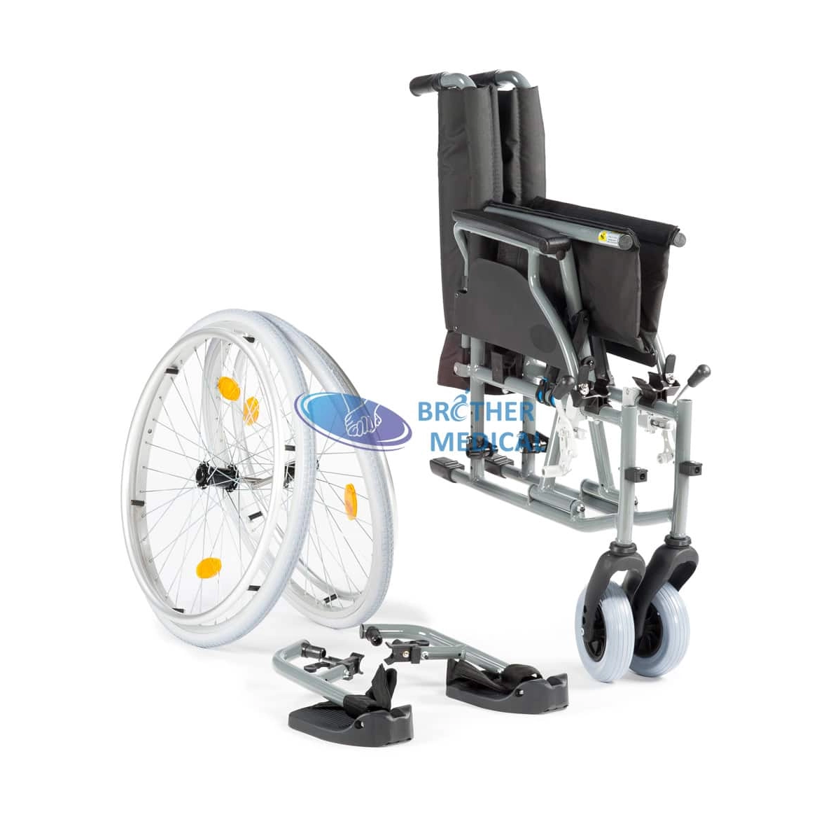 Fauteuil roulant à hauteur multifonctionnelle en aluminium