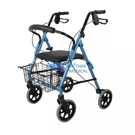 Rolllateur en aluminium pliant avec siège pour handicapés
