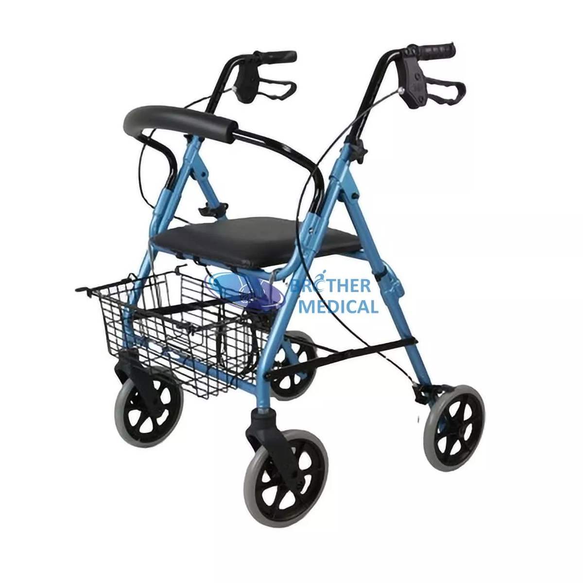 Rolllateur en aluminium pliant avec siège pour handicapés