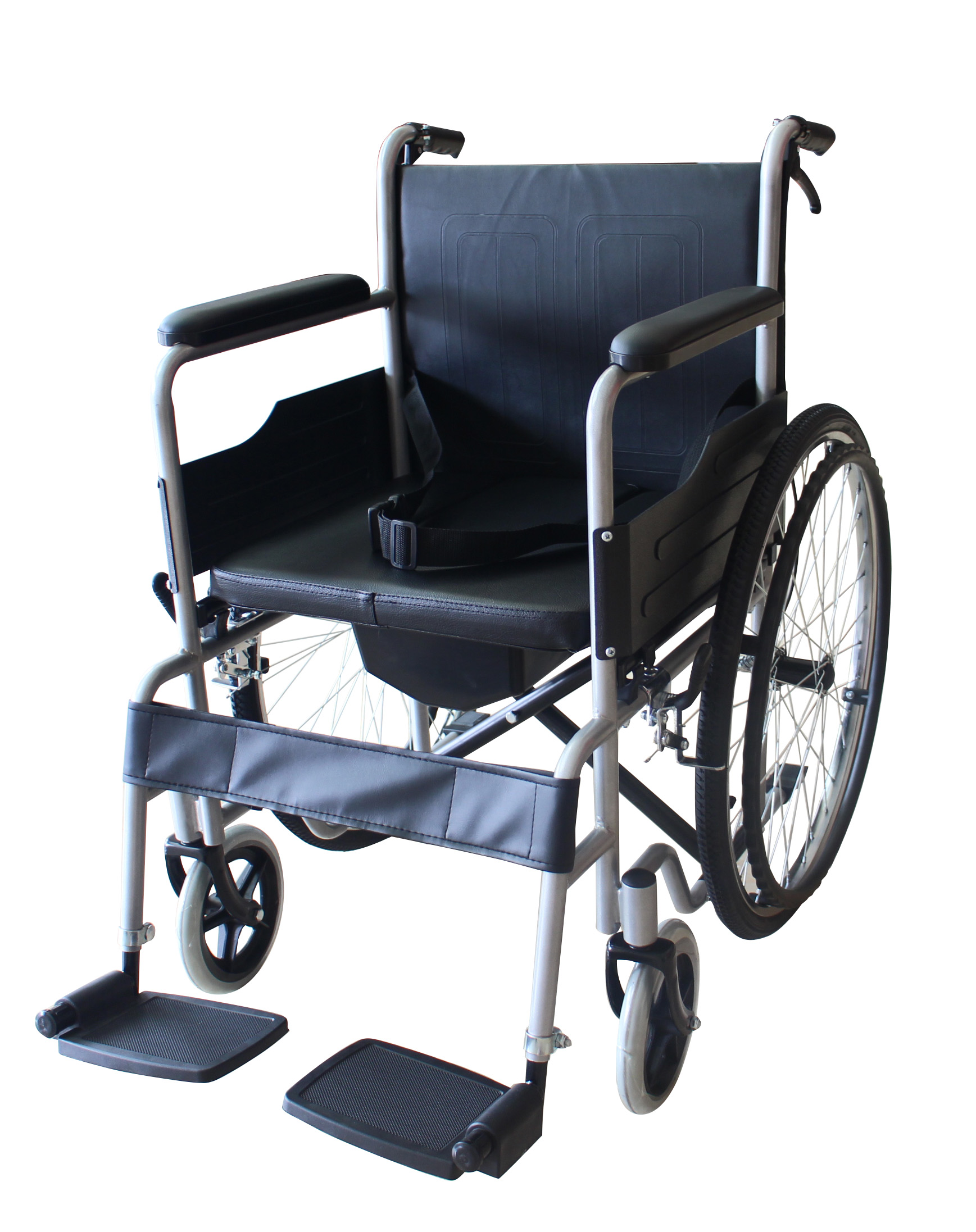 Fauteuil roulant tricycle avec commode pour les seniors