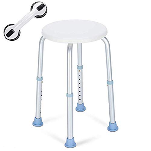 Chaise de douche de tabouret de diapositives portable