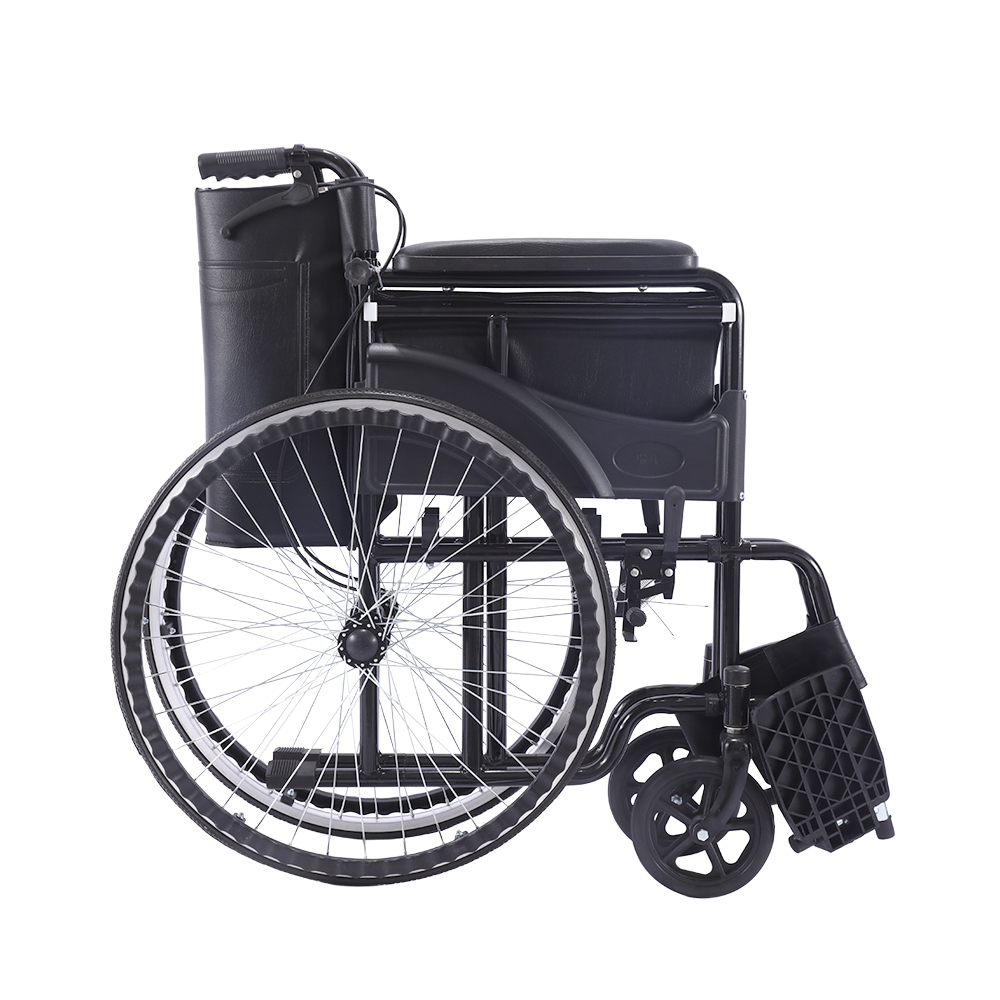 Prix ​​pas cher Nouveau fauteuil roulant pliable en acier