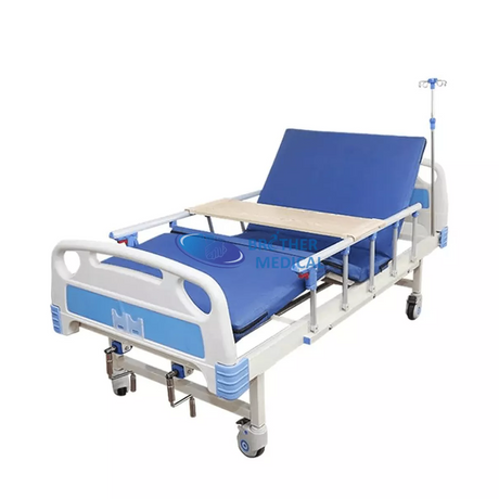 Lit d'hôpital manuel à 2 manivelles en gros avec matelas | Frère Médical
