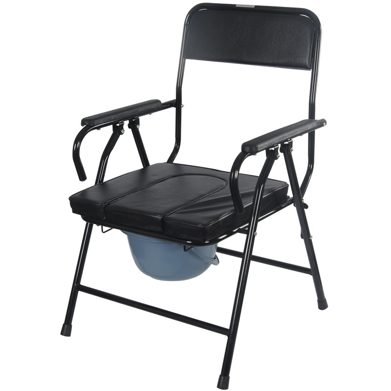Mobile portable sur la chaise de commode des toilettes