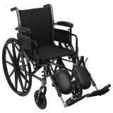 Fauteuil roulant réglable à la hauteur légère