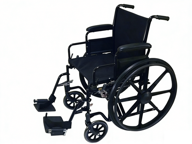 Fauteuil roulant manuel de tricycle d'hôpital bariatrique