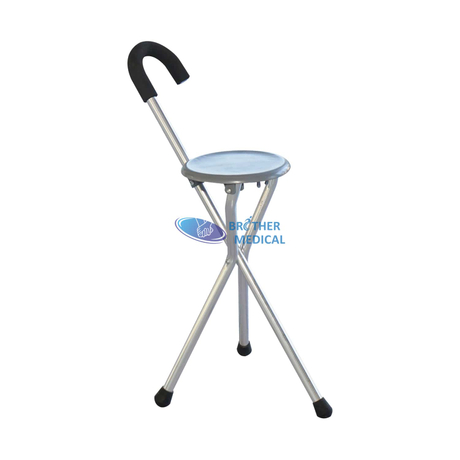 Hauteur réglable en aluminium Seat Cane Rehab Portable Walker avec siège