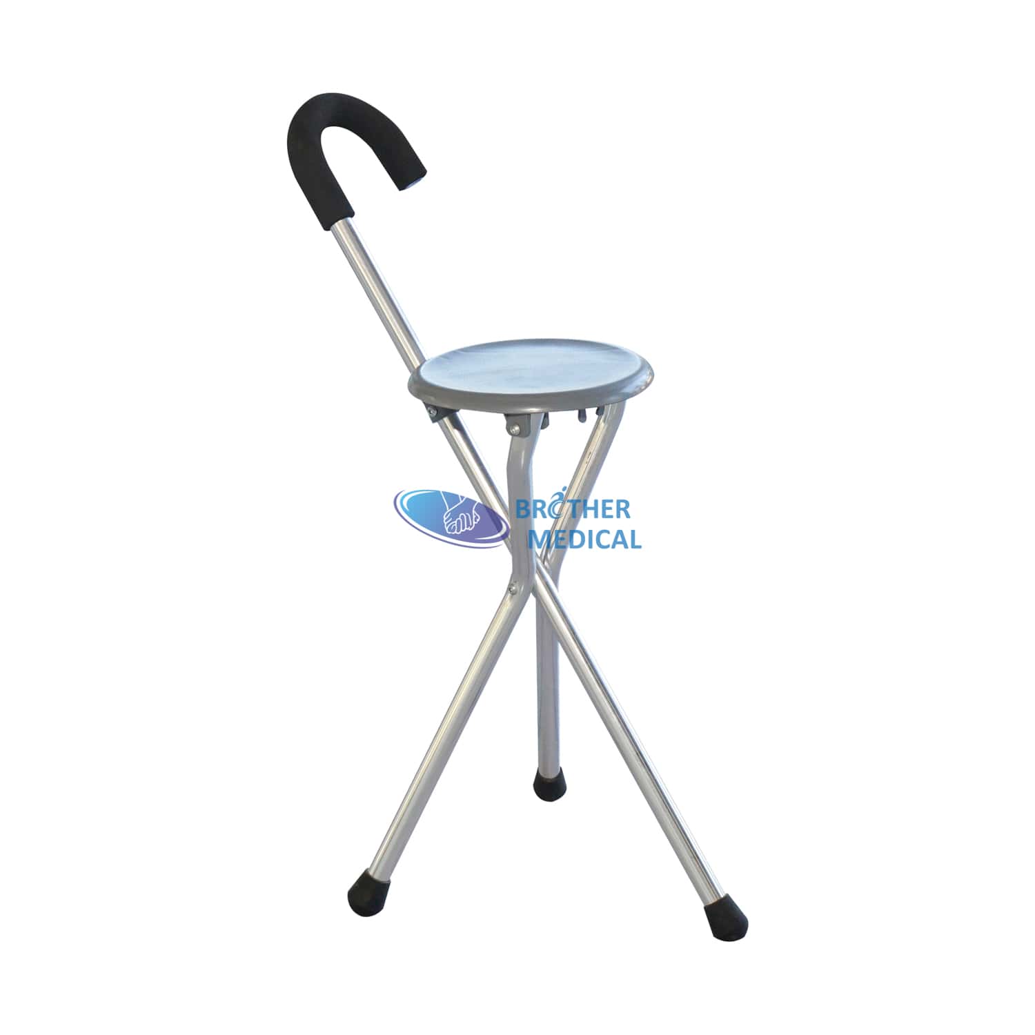 Hauteur réglable en aluminium Seat Cane Rehab Portable Walker avec siège