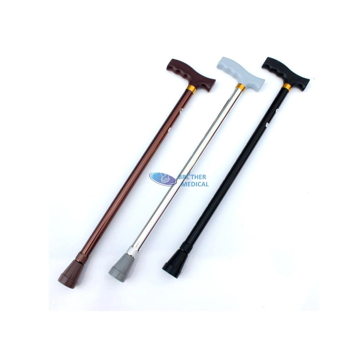 Cruit portable réglable de canne en aluminium pliant pour la marche