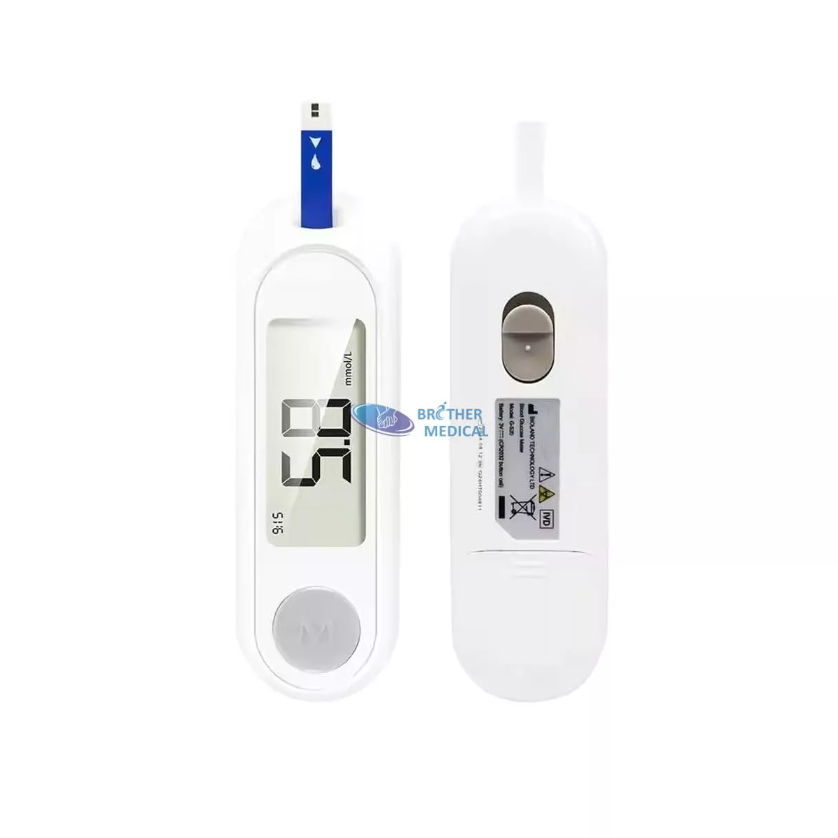 Machine de test de glycémie de glucomètre médical portable pour usage domestique