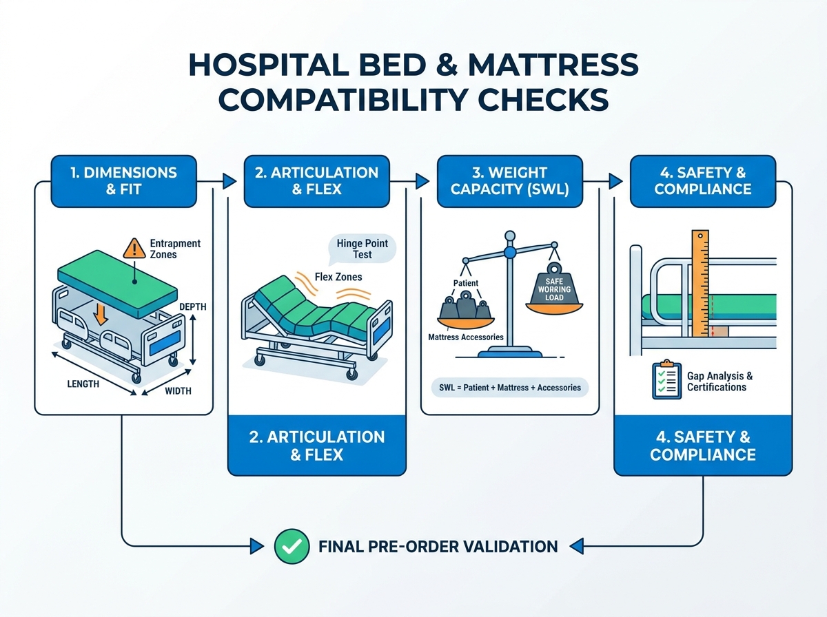 Compatibilité des lits d'hôpital et évaluation de la sécurité