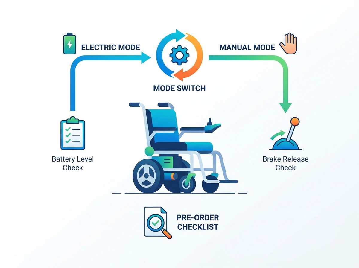 Évaluation du mode manuel du fauteuil roulant électrique