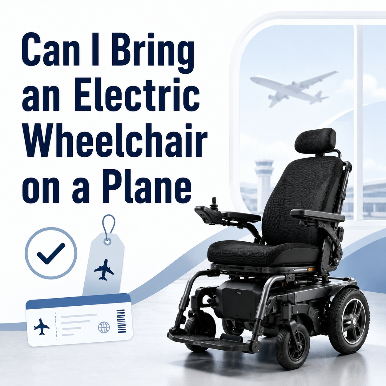 Puis-je apporter un fauteuil roulant électrique dans un avion​